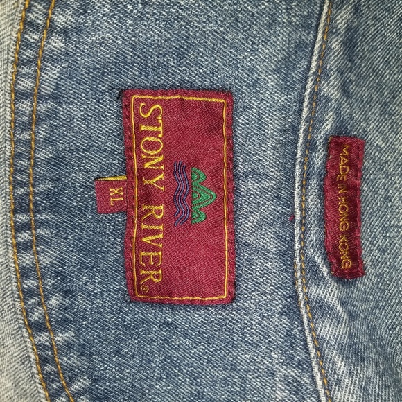 Stony River 80's Vintage Denim Button Jacket sz XL - Picture 8 of 8